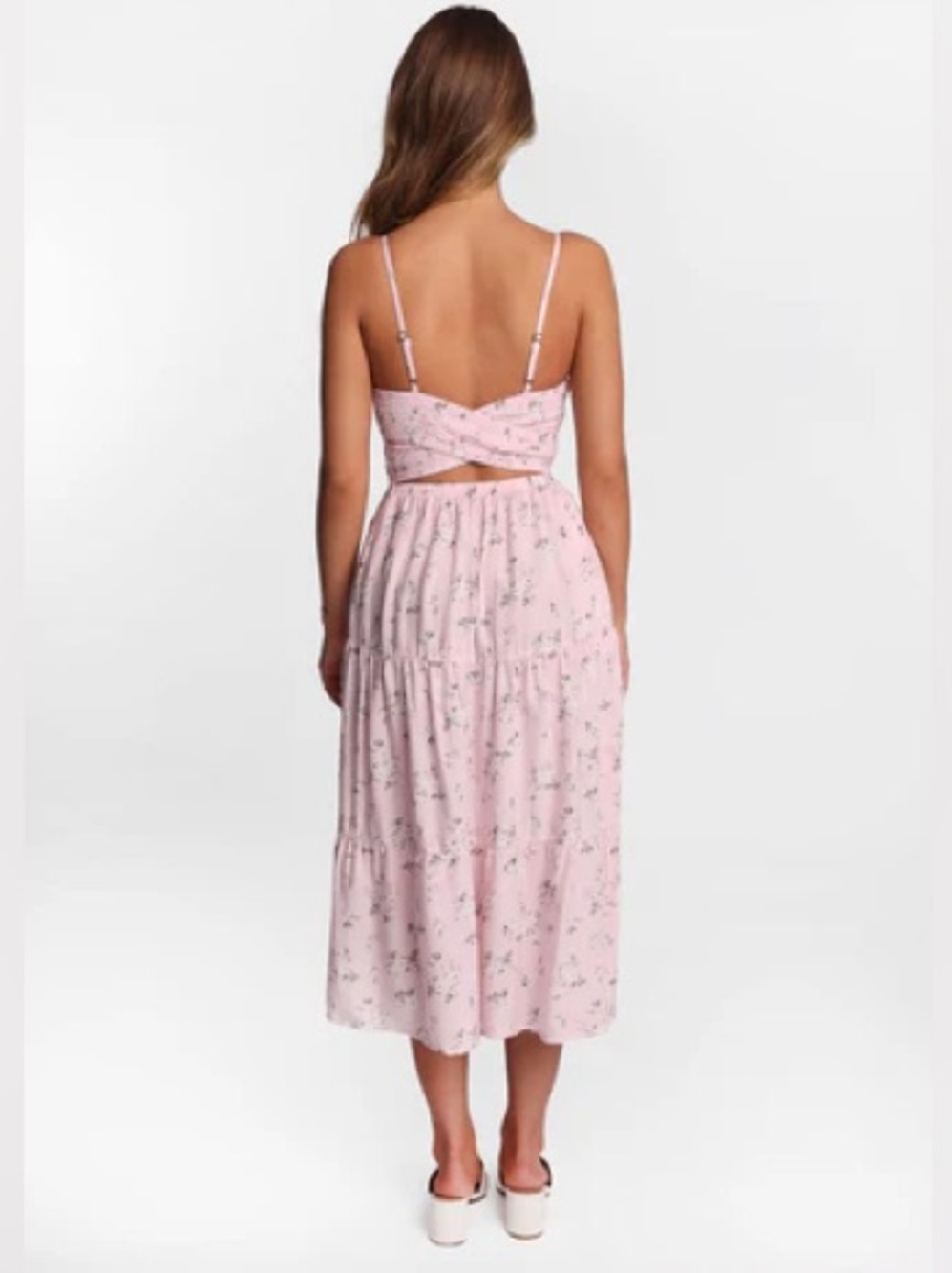 NWT Bluenotes Smocked Waist Cross Back Dress - Picture 3 of 7